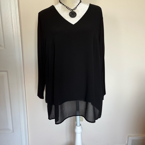 Michael KORS black shirt Sz 1X - Picture 2 of 8